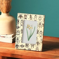 Decorative White Bone Table Top Photo Frame picture