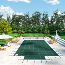 Uimoso Inground Pool Safety Cover 16'x32' 18'x36' 40'x20' Optional Center Step picture