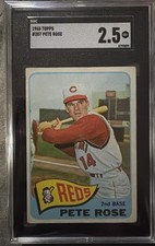 1965 Topps #207 Pete Rose SGC 2.5 picture