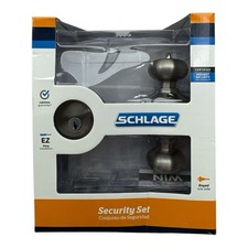 Schlage Plymouth Entry Knob & Deadbolt Combo Satin Nickel FB50 V PLY 619 New picture