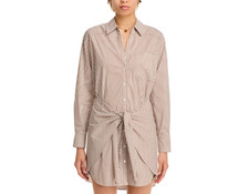 Veronica Beard Roanoke Striped Tie Waist Shirt Dress MSRP $478 picture