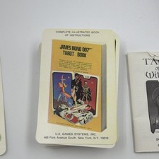 VTG 1973 James Bond 007 Tarot Card Deck ONLYBlue 007 Backs Fergus Hall AGMuller picture