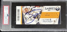 Jack Eichel Signed NHL Debut Rookie Ticket NHL Debut PSA 6/10 EX MT GEM 10 AUTO picture