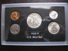 1935 P US Silver Mint Set Brilliant Uncirculated picture