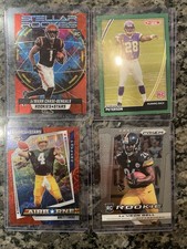 NFL Football Card Lot 18 Cards Rookie RC Prizm Chase Favre Peterson picture