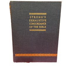 Vtg 1958 STRONG'S EXHAUSTIVE CONCORDANCE OF THE BIBLE 23rd Printing Dictionaries picture