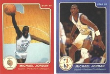 Star '85 Micheal Jordan “Error Card” Portland Trailblazers #3/#9  Reprint - Read picture
