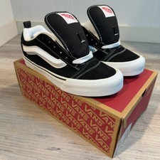VANS Knu Skool Sz 5.5 Skate Shoes VN0009QC6BT LOW TOP Sneakers Black True White picture