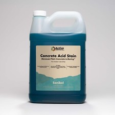 Concrete acid stain interior  light blue 1 gallon Sanibel picture