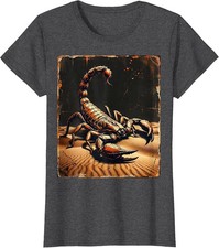 Desert Sand Coiled Scorpion Vintage Graphic Tee picture