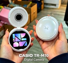 Casio Exilim TR Mini TR-M10 Digital Camera White Bluetooth Face Detection picture