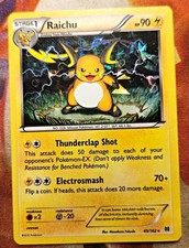 The Pokémon Company Raichu XY 49/162 Rare Regular English 2015 HP 90 picture