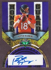 2025 Leaf Eclectic Honor Guard Peyton Manning Auto Purple 1/1 Broncos HOF picture