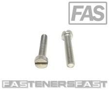 (25) M5-0.8 x25 Stainless Steel Slotted Cheese Head Machine Screw DIN84 A2 M5x25 picture