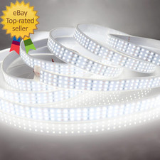 16.4Ft Super Bright Triple Row LED Strip Lights, Daylight White 6000K DC12V 1800 picture