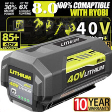 40V 8.0Ah Battery for Ryobi 40 Volt Lithium OP4050 OP40602 OP40261 OP4060 OP4030 picture