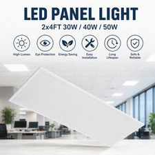 2PACK 2x4 FT LED Panel Light Thin Recessed Ceiling High Brightness Flicker Free picture