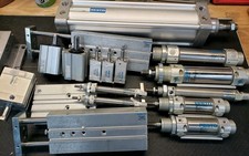 Lot 18pc NEW FESTO+ Air Cylinders Guided & Compact Series+ DPZ ADN DSNU ADV+ picture