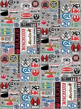 30 Pack Gun Safe Decal Set Pistol Rifle Hunting Sticker 9MM 40 AR Military EXTRA picture