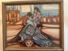 Signed Amado Pena art from his Santa Fe gallery during the annual Indian Market picture