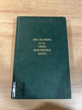 Area Handbook for The United Arab Republic (Egypt) by UAE Hardback - 1970 picture