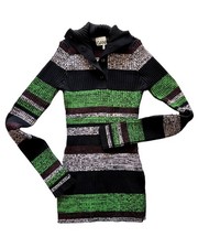 GANNI  Button Up Stripe Sweater in Multi / Size S picture