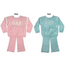 GAP Toddler Girls 2-Piece Logo French Terry Pullover & Ribbed Legging picture