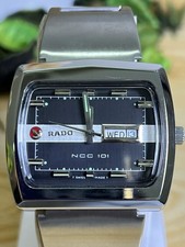 Rado NCC 101 Automatic Men's Black Dial Stainless Steel Swiss Wristwatch picture