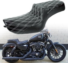 2-Up Driver Passenger Seat for Harley Sportster XL883 XL1200 Iron 883 2004-2022 picture