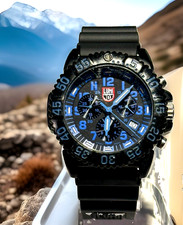 Luminox Navy Seal Blue Colormark Chronograph Quartz Mens Watch XS.3083 picture