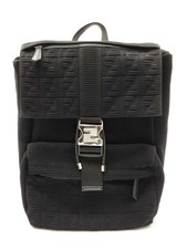 Fendi Fendiness Backpack In Black Ff Logo Jacquard Canvas & Leather Fw0626wzxdu picture