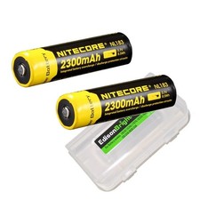 2 X Nitecore 2300mAh  Protected Rechargeable Batteries NL183 for flashlights++ picture