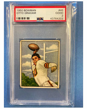 Bowman 1950 Otto Graham RC #45 Cleveland Browns PSA 2 Graded Football Card picture