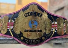 Bret Hart Signature championship belt Compatible Wrestling title 2mm metal adult picture