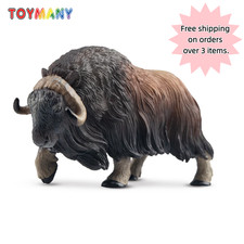 Toymany Musk Ox Figurine ML00361 Realistic Hand Painted  Wildlife Model picture