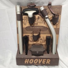 Vintage Hoover Vacuum Cleaning Tools Set Wands Brushes Attachments Brown picture
