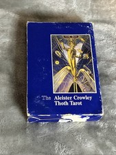 Vintage Large Blue Box 1986 Aleister Crowley Thoth Tarot Deck AGM Complete picture