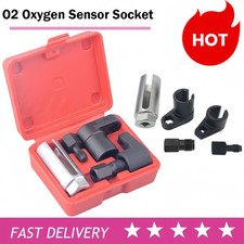 O2 Oxygen Sensor Socket Thread Chaser Set 5PCS O2 Sensor Wrench Removal Tool Kit picture