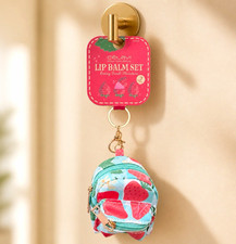 CeLaVi Strawberry Mini Backpack Keychain Lip Balm Set Charm NWT Gift picture
