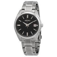 Seiko Essentials Quartz Black Dial Men's Watch SUR311 picture