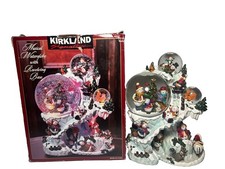 Vintage Kirkland Musical Waterglobe Revolving Base Christmas Decoration/ Read De picture