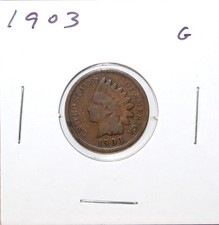 1903 US Indian Head Cent  G Good  picture