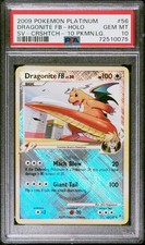 2009 POKEMON PLATINUM SV #56 DRAGONITE FB-HOLO SV-CRSHTCH-'10 PKMN.LG. PSA 10 picture