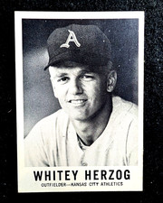 1960 Leaf #71- Whitey Herzog Kansas City Athletics HOF - EX-MT picture