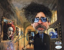 BEETLEJUICE Tim Burton NIGHTMARE BEFORE CHRISTMAS Signed Photo PSA & ACOA COA picture