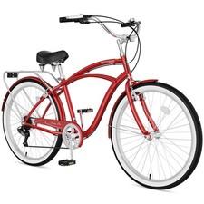 EOYOBIKE 26 inch Classic Beach Bike Step-Through Commuter Bicycle Cruiser Bike picture