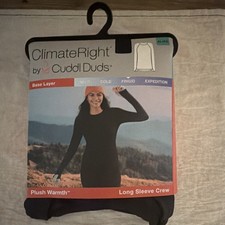ClimateRight by Cuddl Duds Plush Warmth Thermal Base Layer Top XL Black picture