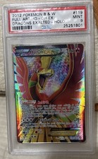 Pokemon Ho-Oh EX Dragons Exalted Full Art #119 PSA 9 Mint picture