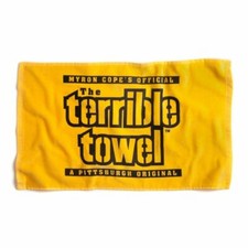 Original Pittsburgh Steelers Gold Terrible Towel Myron Cope's Official Yellow picture