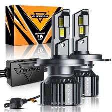 2x AUXBEAM H4 9003 LED Headlight Bulbs CANBUS High Low Beam 20000LM Super Bright picture